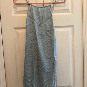 Billabong Light Blue Chevron Mini Dress